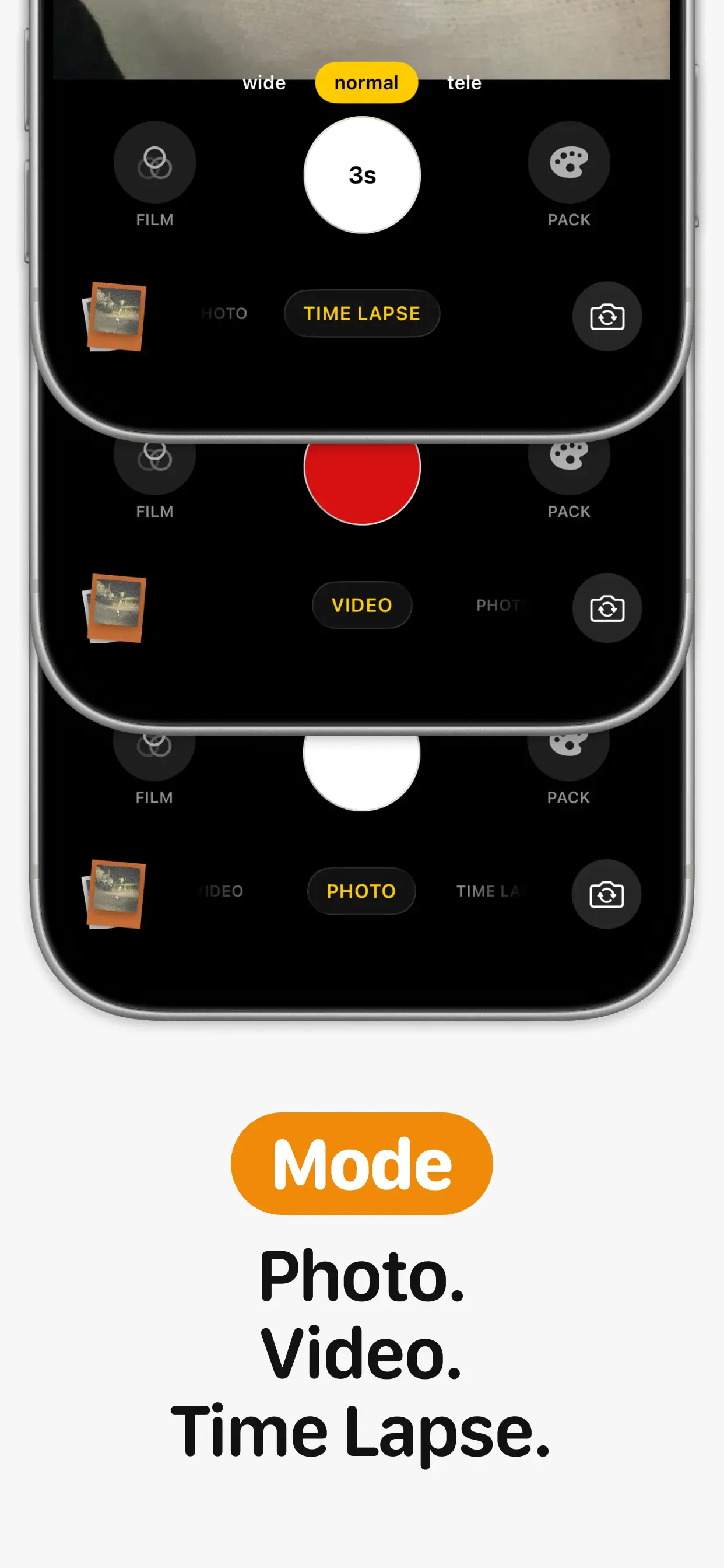 Poly film pack selection