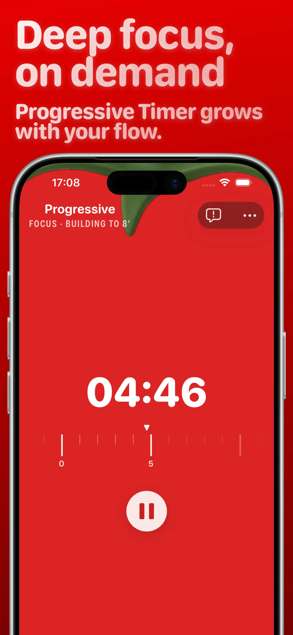 PomoTask progressive timer
