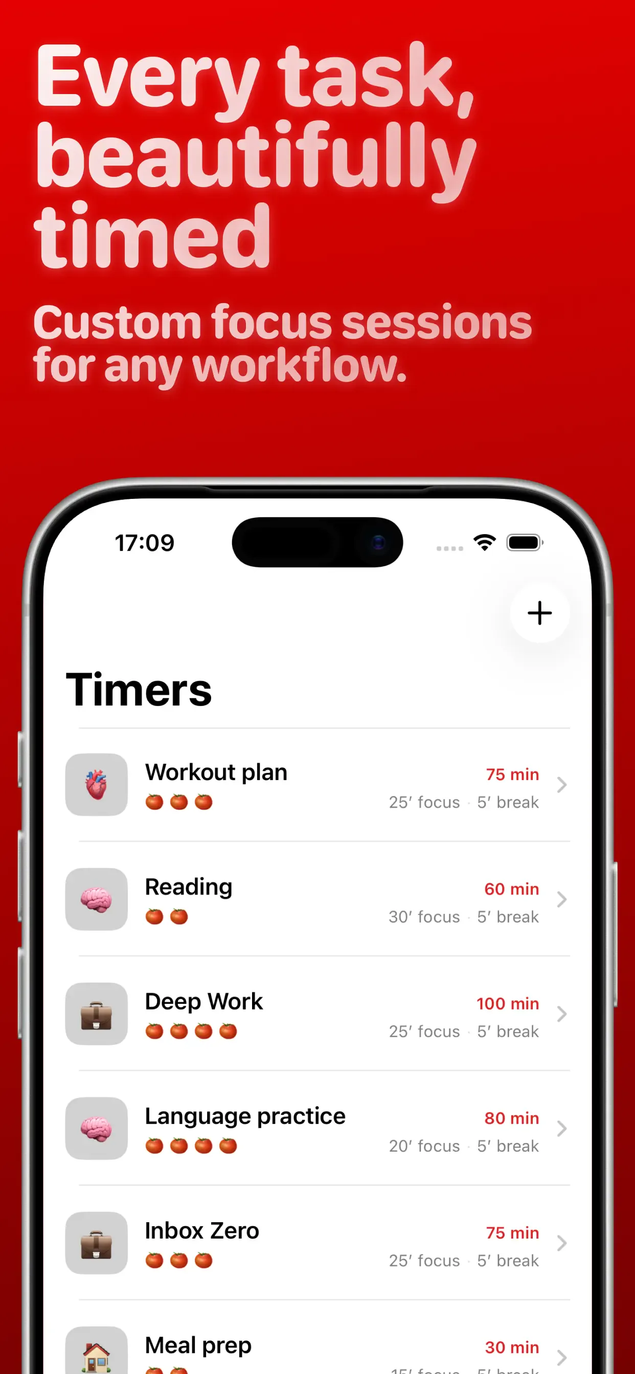 PomoTask themes and icons