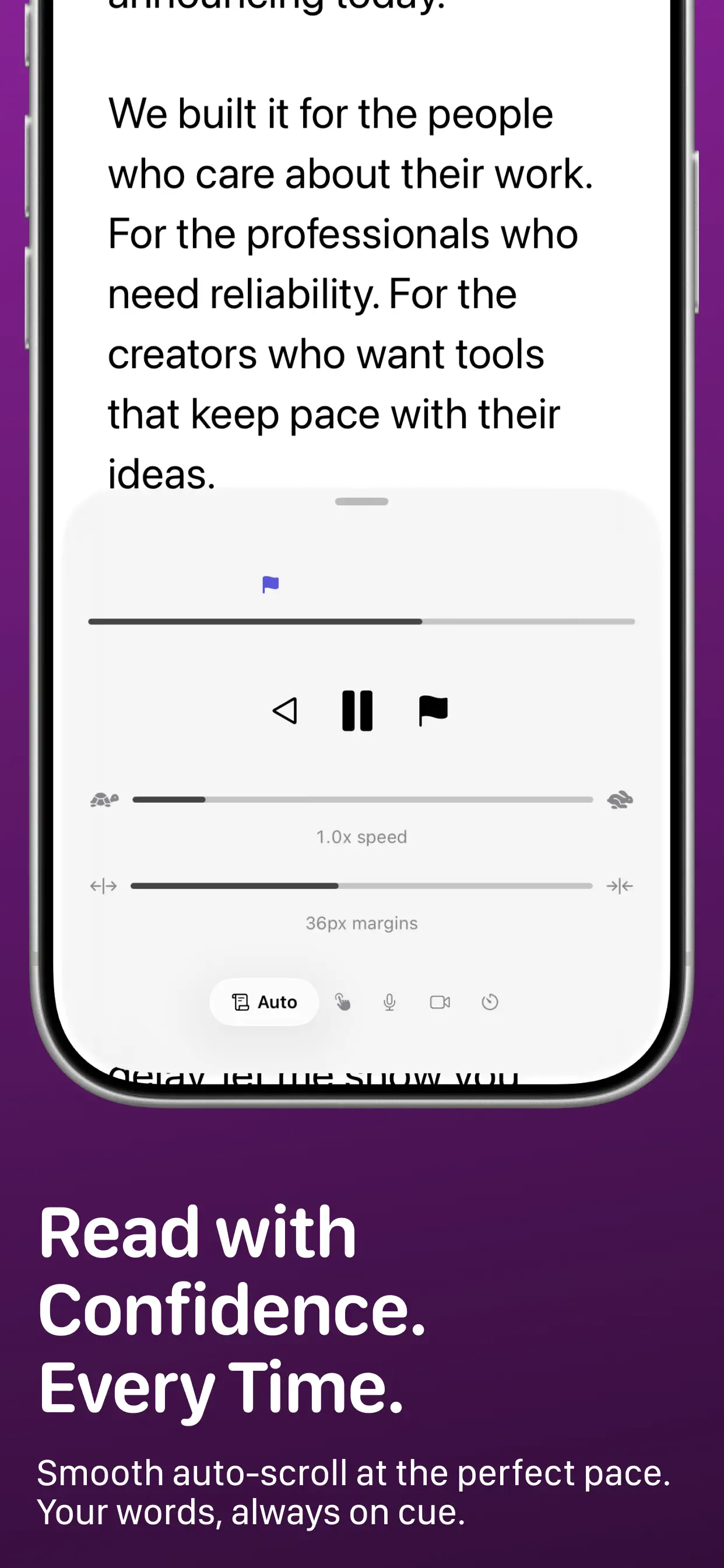 yPrompt scrolling controls